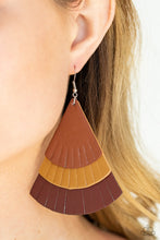 Load image into Gallery viewer, Huge Fanatic Paparazzi Leather Earring - Multi
