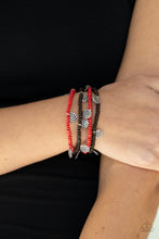 Load image into Gallery viewer, WOODnt Count It Paparazzi Bracelet - Red
