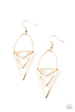 Load image into Gallery viewer, Proceed With Caution Paparazzi Earring - Gold
