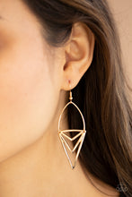 Load image into Gallery viewer, Proceed With Caution Paparazzi Earring - Gold

