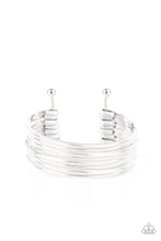 Load image into Gallery viewer, Now Watch Me Stack Paparazzi Cuff Bracelet - Silver
