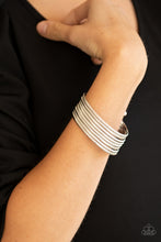 Load image into Gallery viewer, Now Watch Me Stack Paparazzi Cuff Bracelet - Silver
