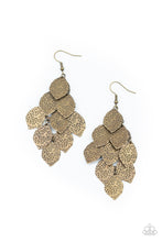 Load image into Gallery viewer, Loud and Leafy Paparazzi Earring - Brass
