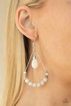 Load image into Gallery viewer, Lovely Lucidity Paparazzi Earring - White
