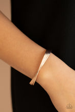 Load image into Gallery viewer, Bringing Basics Back Paparazzi Cuff Bracelet - Rose Gold
