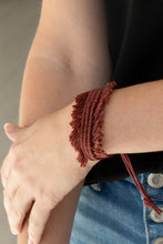 Load image into Gallery viewer, Make Yourself at HOMESPUN Paparazzi Urban Pull Cord Bracelet  - Brown
