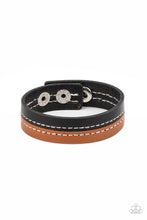 Load image into Gallery viewer, Simply Safari Paparazzi Urban Leather Snap Bracelet  - Black
