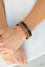 Load image into Gallery viewer, Simply Safari Paparazzi Urban Leather Snap Bracelet  - Black
