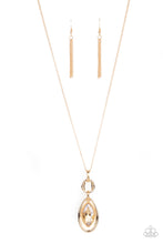 Load image into Gallery viewer, Glamorously Glaring Paparazzi Necklace - Gold
