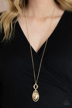 Load image into Gallery viewer, Glamorously Glaring Paparazzi Necklace - Gold
