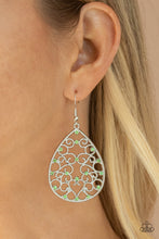 Load image into Gallery viewer, Midnight Carriage Paparazzi Earring - Green
