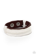 Load image into Gallery viewer, Country Craft Time Paparazzi Leather Urban Bracelet  - Red - White
