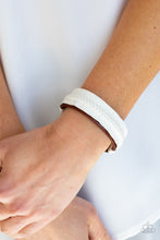 Load image into Gallery viewer, Country Craft Time Paparazzi Leather Urban Bracelet  - Red - White
