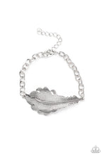 Load image into Gallery viewer, Rustic Roost Paparazzi Feather Bracelet  - Silver
