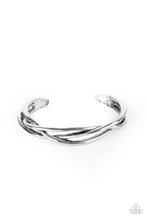 Load image into Gallery viewer, PLAIT Tectonics Paparazzi Cuff Bracelet -  Silver
