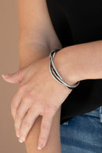 Load image into Gallery viewer, PLAIT Tectonics Paparazzi Cuff Bracelet -  Silver
