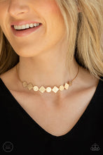 Load image into Gallery viewer, Dont Get Bent Out Of Shape Paparazzi Choker Necklace - Gold
