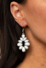 Load image into Gallery viewer, Burst Into TEARDROPS Paparazzi Earring - White
