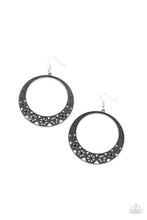 Load image into Gallery viewer, Bodaciously Blooming Paparazzi Earring - Black
