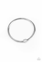 Load image into Gallery viewer, Roll Out The Rhinestones  Paparazzi Bangle Bracelet - White

