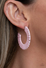 Load image into Gallery viewer, A Chance of RAINBOWS Paparazzi Hoop Earring - Pink

