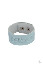 Load image into Gallery viewer, Butterfly Canopy Paparazzi Leather Urban Snap Bracelet - Blue
