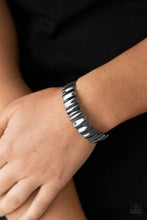 Load image into Gallery viewer, Across The HEIR-Waves Paparazzi Cuff Bracelet  - Black - Gunmetal
