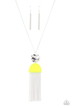 Load image into Gallery viewer, Color Me Neon Paparazzi Necklace - Yellow
