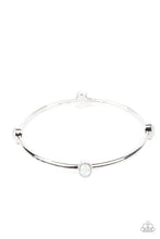 Load image into Gallery viewer, Gleam-Getter Paparazzi Bangle Bracelet - White - Opal
