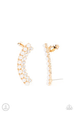 Load image into Gallery viewer, Doubled Down On Dazzle Paparazzi Ear Crawler Earring - Gold

