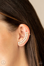 Load image into Gallery viewer, Doubled Down On Dazzle Paparazzi Ear Crawler Earring - Gold
