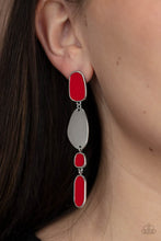 Load image into Gallery viewer, Deco By Design Paparazzi Earring - Red
