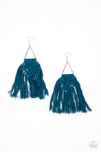 Load image into Gallery viewer, Modern Day Macrame Paparazzi Earring - Blue
