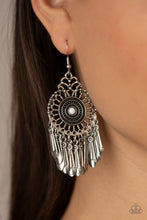 Load image into Gallery viewer, Dream a Little DREAMCATCHER Paparazzi Earring - White
