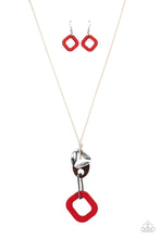 Load image into Gallery viewer, Top Of The WOOD Chain Paparazzi Necklace - Red
