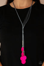 Load image into Gallery viewer, Tidal Tassels Paparazzi Necklace - Pink
