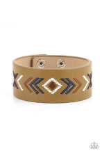 Load image into Gallery viewer, Cliff Glyphs Paparazzi Urban Leather Snap Bracelet   - Multi
