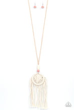 Load image into Gallery viewer, Desert Dreamscape Paparazzi Macramé Necklace - Pink
