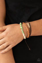 Load image into Gallery viewer, Far Out Wayfair Paparazzi Leather Urban Bracelet - Green

