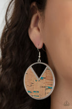 Load image into Gallery viewer, Nod to Nature Paparazzi Cork Earring - Blue
