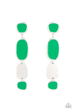 Load image into Gallery viewer, All Out Allure Paparazzi Post Earring - Green
