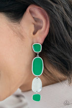 Load image into Gallery viewer, All Out Allure Paparazzi Post Earring - Green
