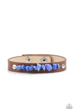 Load image into Gallery viewer, Pebble Paradise Paparazzi Leather Bracelet  - Blue
