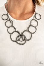 Load image into Gallery viewer, Dizzy With Desire Paparazzi Necklace - Black - Gunmetal
