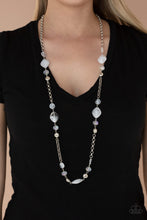 Load image into Gallery viewer, Light-Scattering Luminosity Paparazzi Necklace - White
