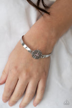 Load image into Gallery viewer, Whimsically Welcoming Paparazzi Hinged Bracelet  - Pink - Moonstone
