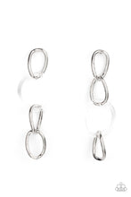 Load image into Gallery viewer, Talk In Circles Paparazzi Post Earring - White
