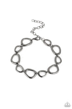 Load image into Gallery viewer, All That Mod Paparazzi Bracelet - Black - Gunmetal
