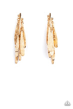 Load image into Gallery viewer, Pursuing The Plumes Paparazzi Earring - Gold

