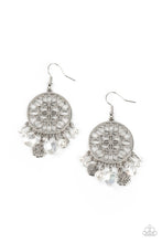 Load image into Gallery viewer, Garden Dreamcatcher Paparazzi Earring - White
